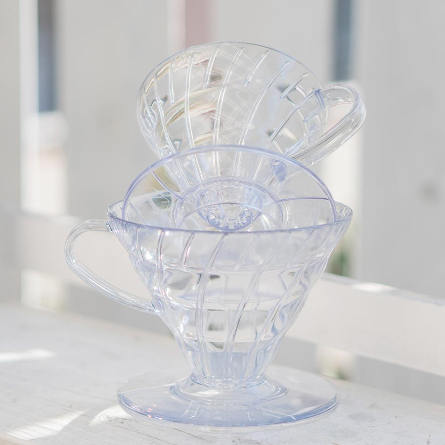HARIO V60 Handfilter Kunststoff, transparent