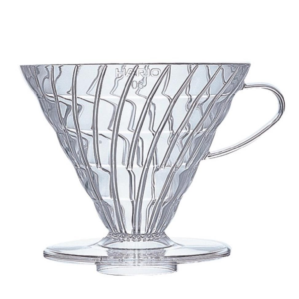 HARIO V60 Handfilter Kunststoff, transparent