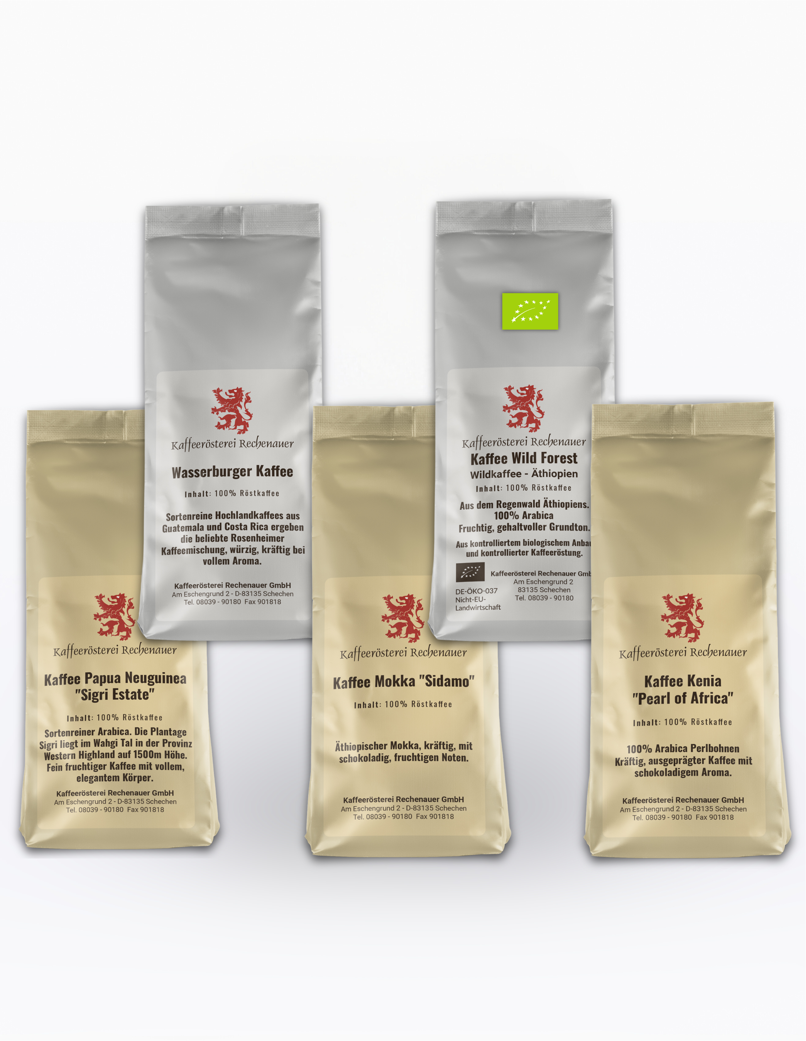 FILTERKAFFEE "Spezial" Probier-Set 5 x 250g