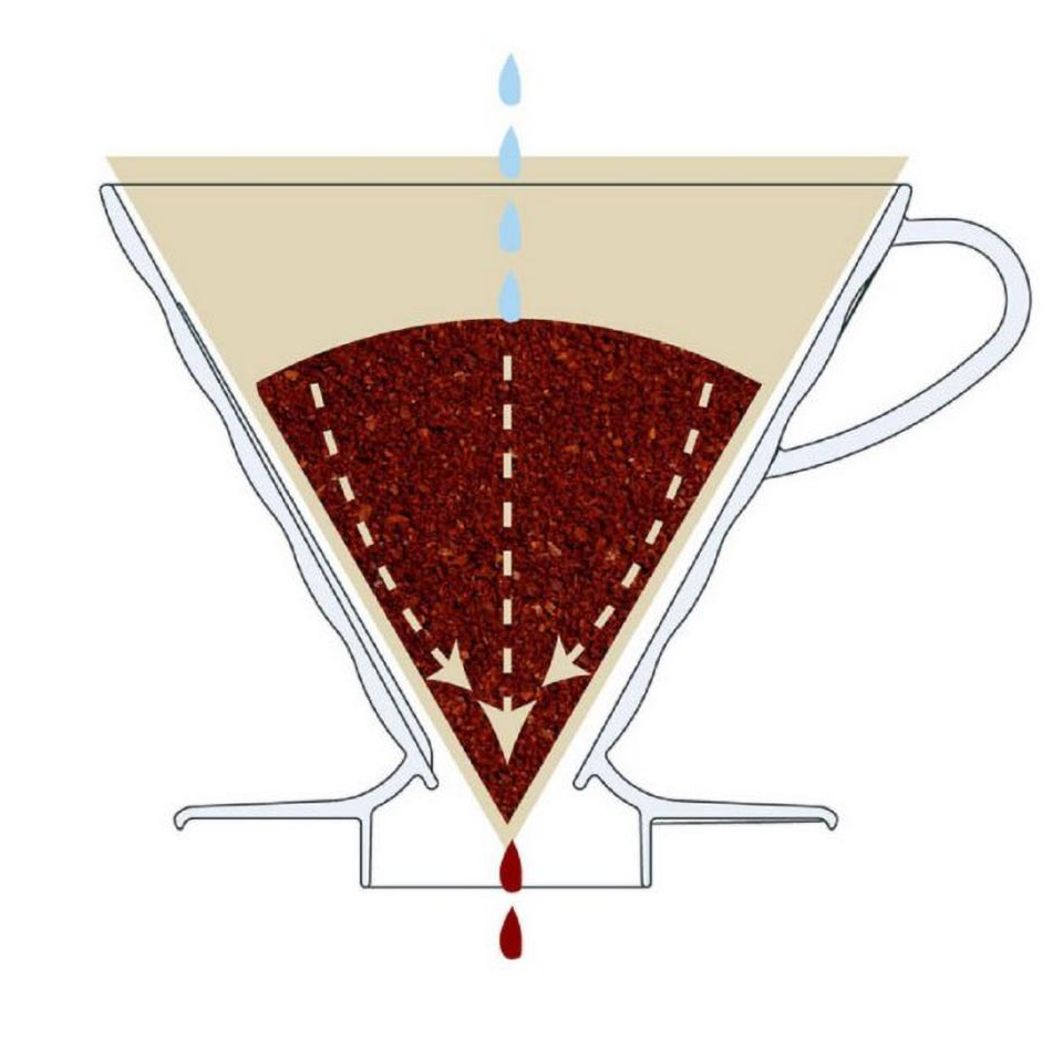 HARIO V60 Handfilter Kunststoff, transparent