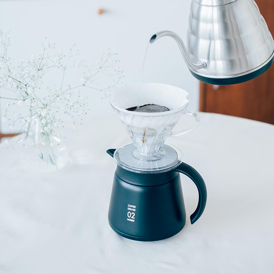 HARIO V60 Thermoskanne Rostfrei 600 schwarz