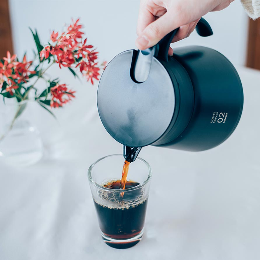 HARIO V60 Thermoskanne Rostfrei 600 schwarz